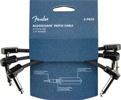 FENDER Blockchain 4" Patch Cable, 3-Pack, Angle/Angle - Bilde 5