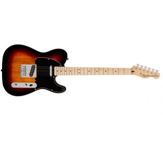 SQUIER Affinity Series® Telecaster®, Maple Fingerboard, Black Pickguard, 3-Color Sunburst