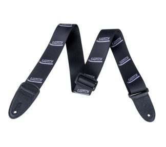 Gretsch® Vibrato Arm Pattern Strap, Black/Gray