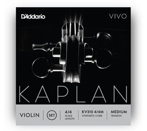 D'Addario - KV310 4/4M, Kaplan VIVO violin SET 4/4 MED