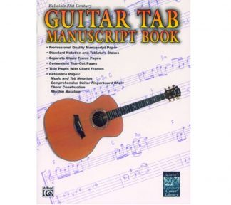 Guitar Tab Manuscript Book