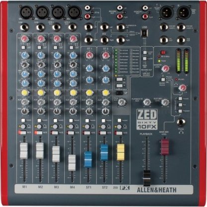 Allen & Heath - ZED60-10FX 4 Mono 2 Stereo with USB