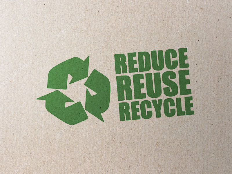 reducera återanvänd återvinn plast
