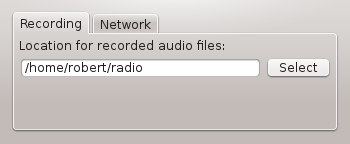 Gqrx audio recording options