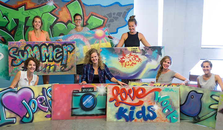 graffiti workshop vrijgezellenfeest