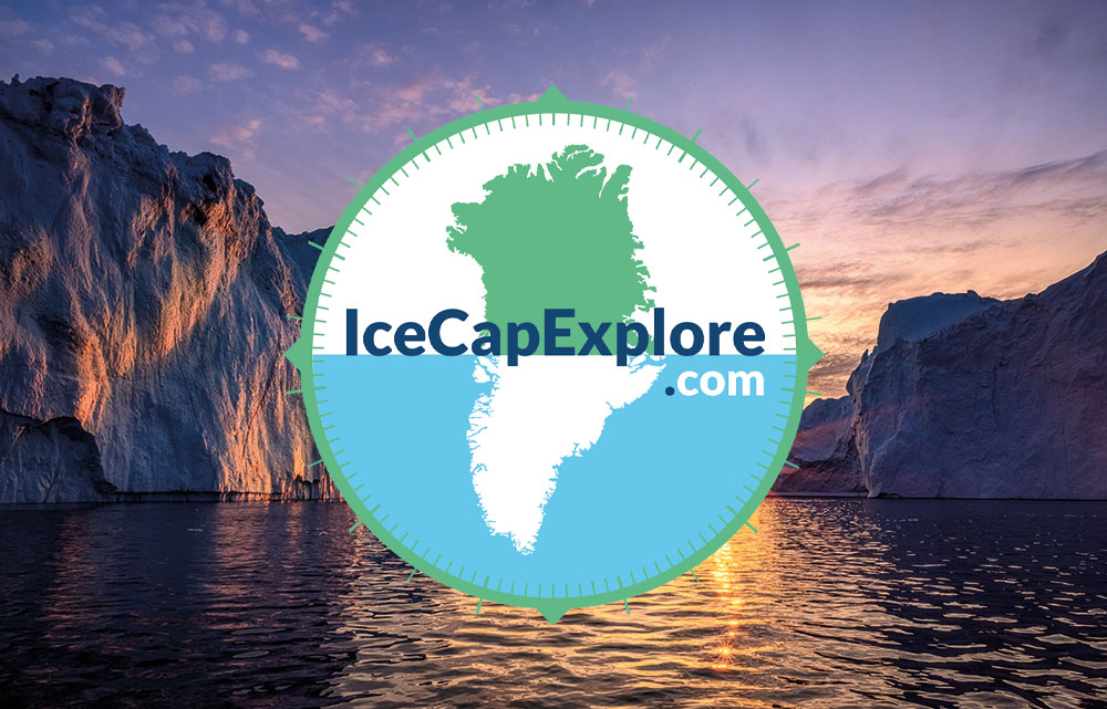 Icecap Explore logo design grafisk