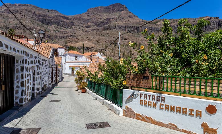 Bjerglandsbyen Fataga på Gran Canaria