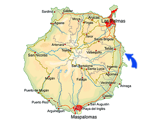 Playa de Melenara map