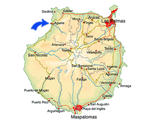 Puerto de las Nieves kaart