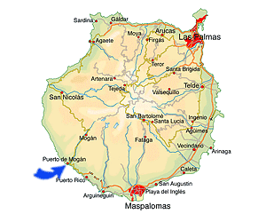 Puerto de Mogan kaart