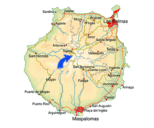 Roque Nublo kaart