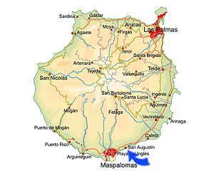 San Agustin kaart
