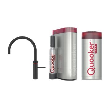 Quooker Combi+ Cube Fusion Round Zwart