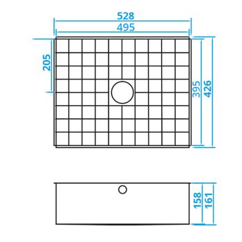 CARESSI CATO5040 spoelbak