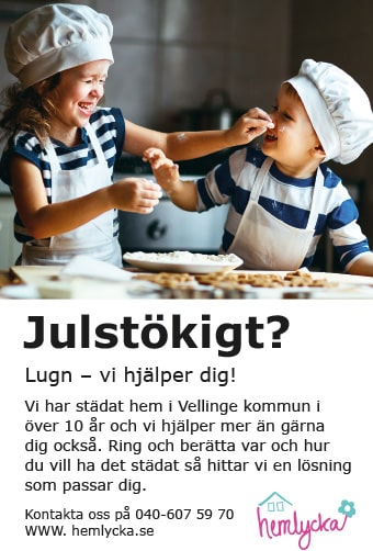 annons, barn som bakar julkakor