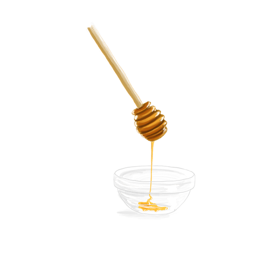 illustration av honung