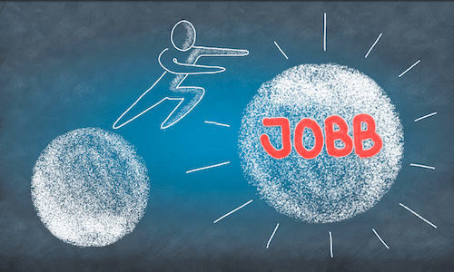 illustration om att ville ha ett jobb