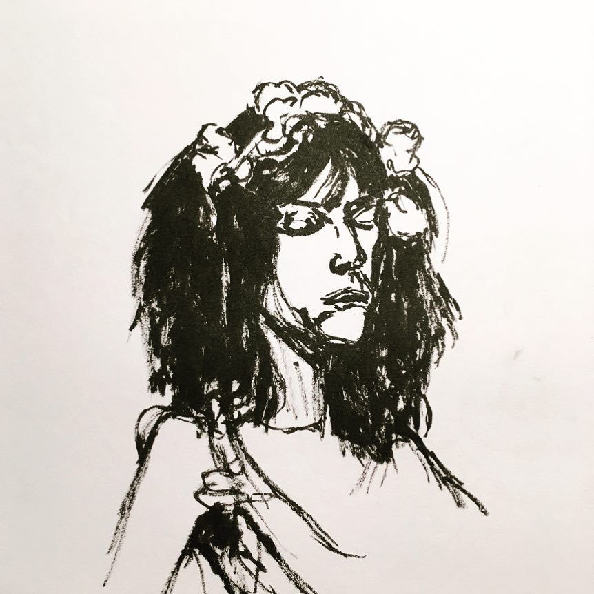 Patti Smith Portræt ink