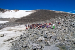 Första rasten vid glaciären