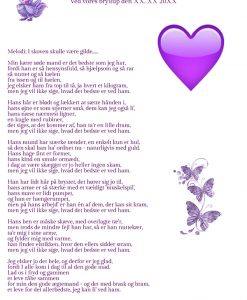 Brudens hyldest til hendes mand