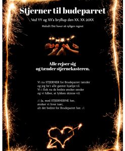 Stjerner til brudeparret 2