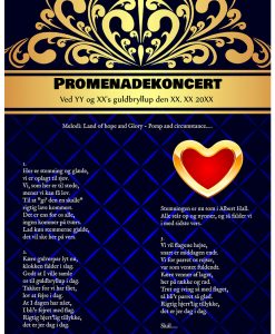 Promenadekoncert til guldbryllup