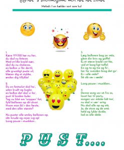 Smiley ballonsang til svenden fra 1 person