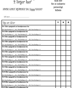 Tipskupon til konfirmation