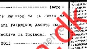 Fairwinds Assets Inc. - Υπεράκτεια Εταιρεία του Παναμά δωροδοκεί πρωθυπουργούς στην Ελλάδα.