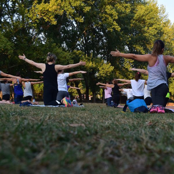 Outdoor yoga