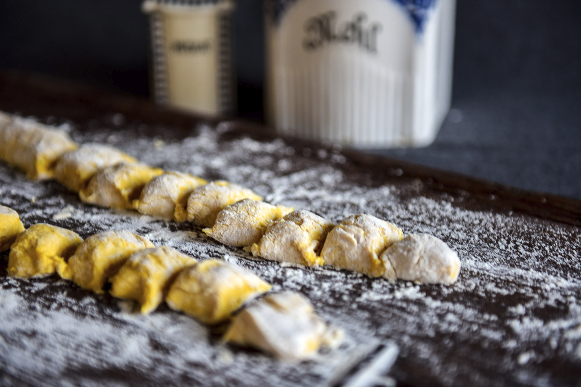 Die Kürbisgnocchi sind schnell gemacht