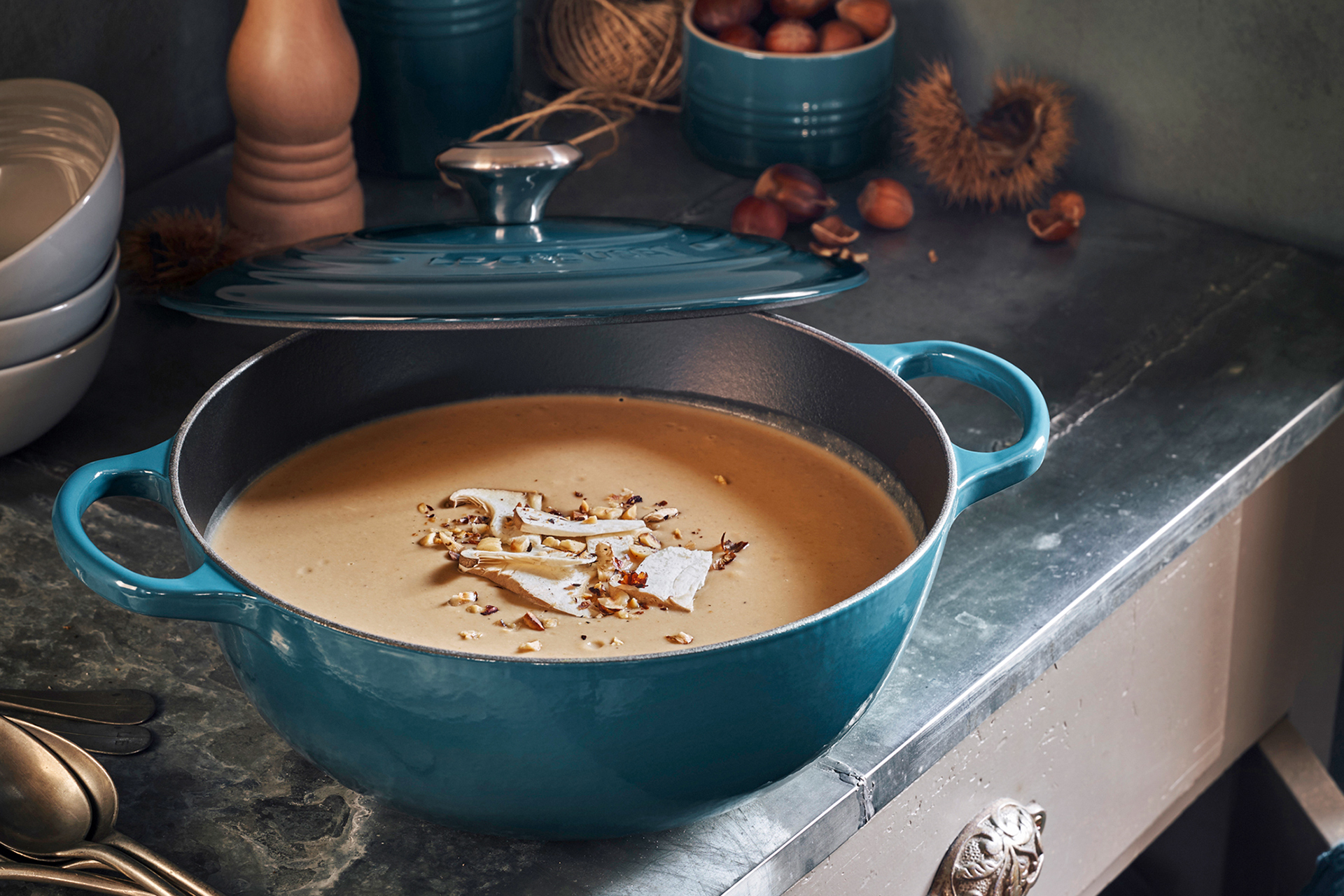 Steinpilz-Maronen-Suppe