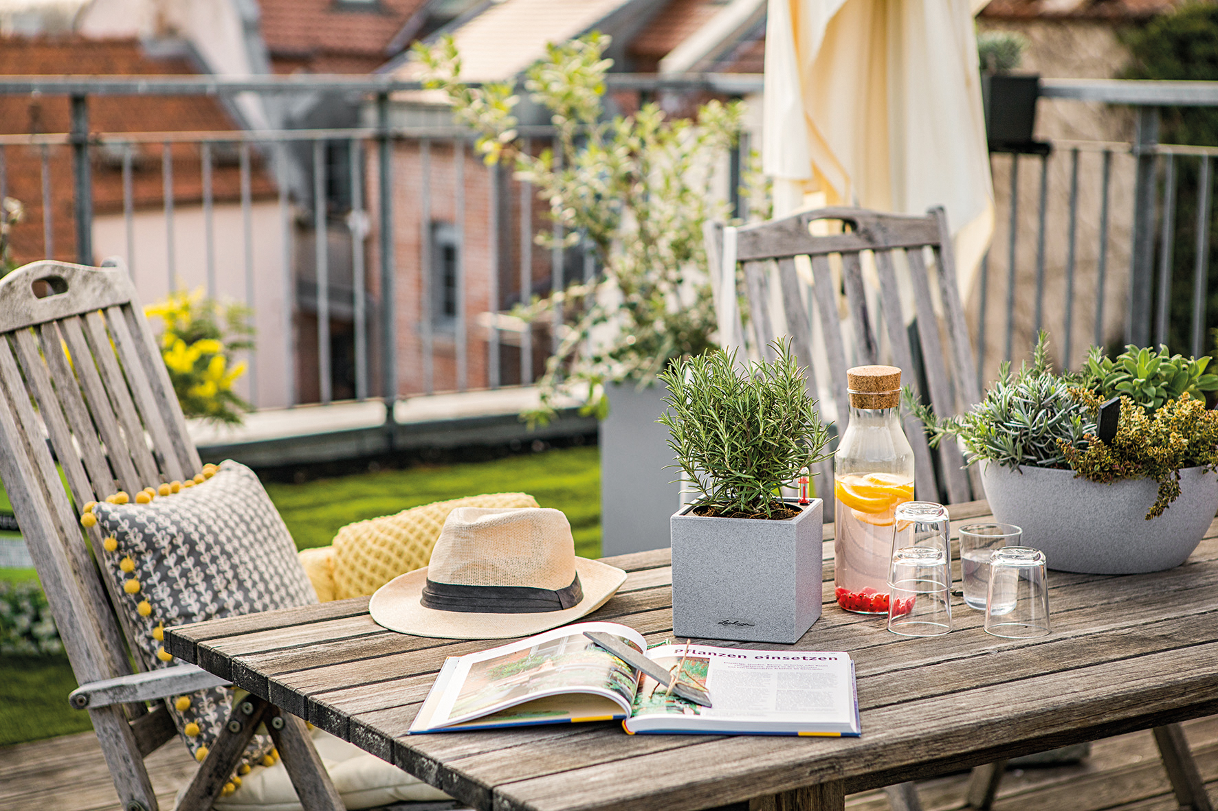 Gärtnern ohne (großen) Garten – mit der LECHUZA Stone Collection geht's!