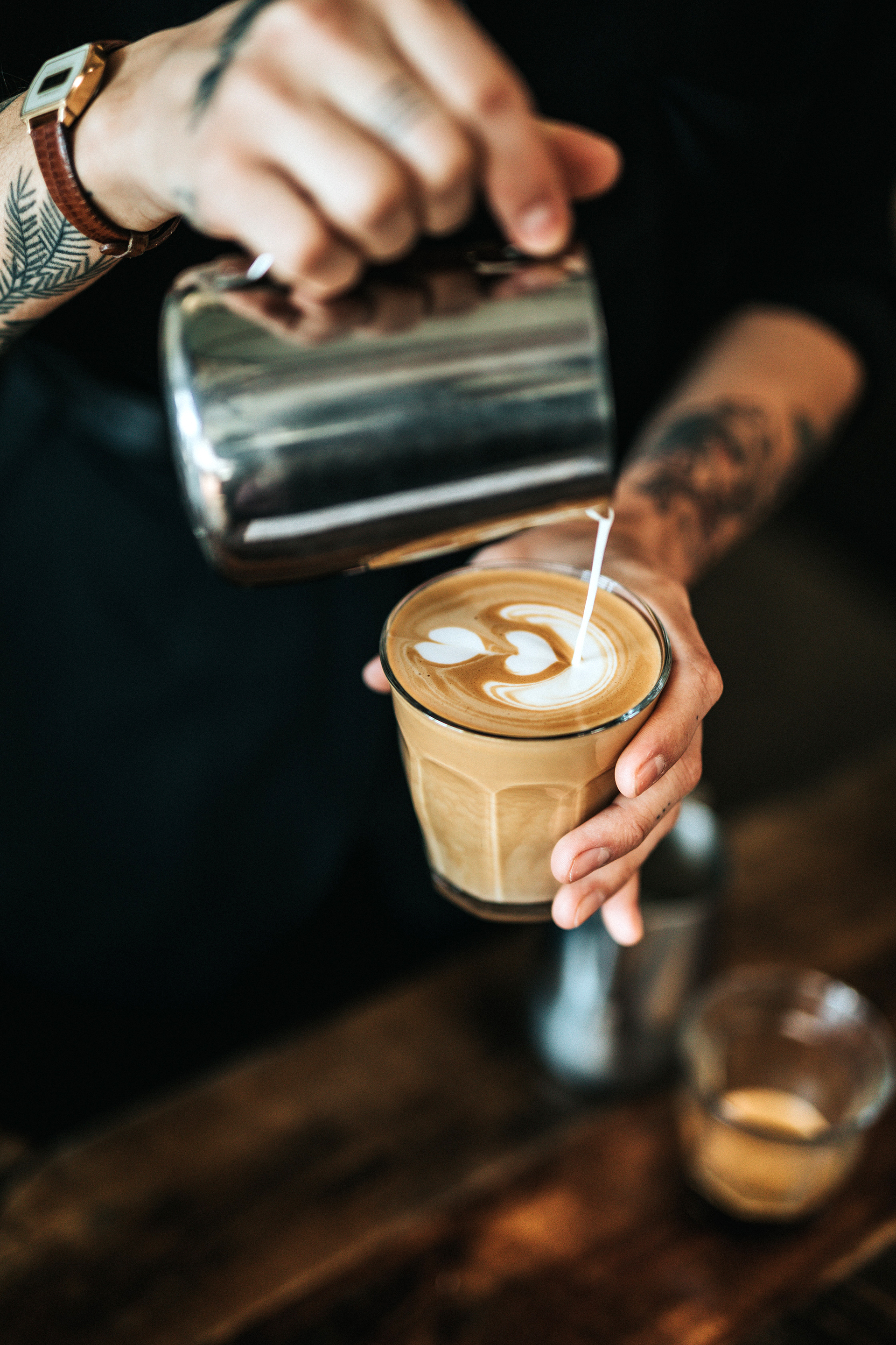 Wer mag, wagt sich an ein bisserl Latte Art