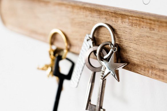 Hausordnung und Schlüsselanhänger