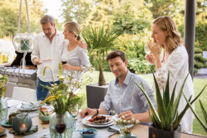 Kochen, Wohnen, Leben unter freiem Himmel