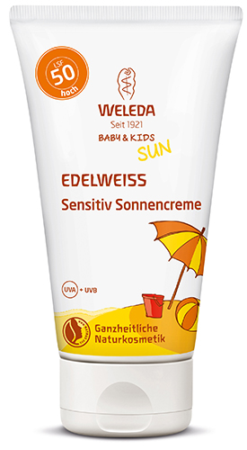 Weleda EDELWEISS Sensitiv Sonnencreme Baby & Kids LSF 50