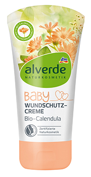 alverde NATURKOSMETIK Baby Wundschutzcreme Bio-Calendula