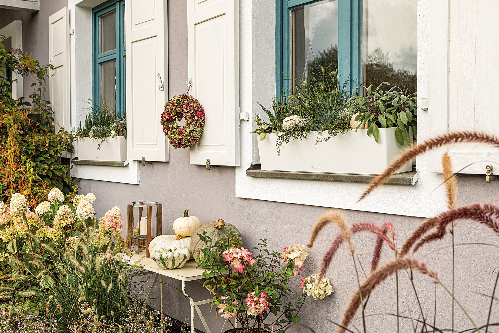 BALCONERA Color 80 mit Herbstbepflanzung