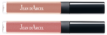 JEAN D'ARCEL lip gloss romantic rose No. 16 und JEAN D'ARCEL lip gloss rosy shine No. 17