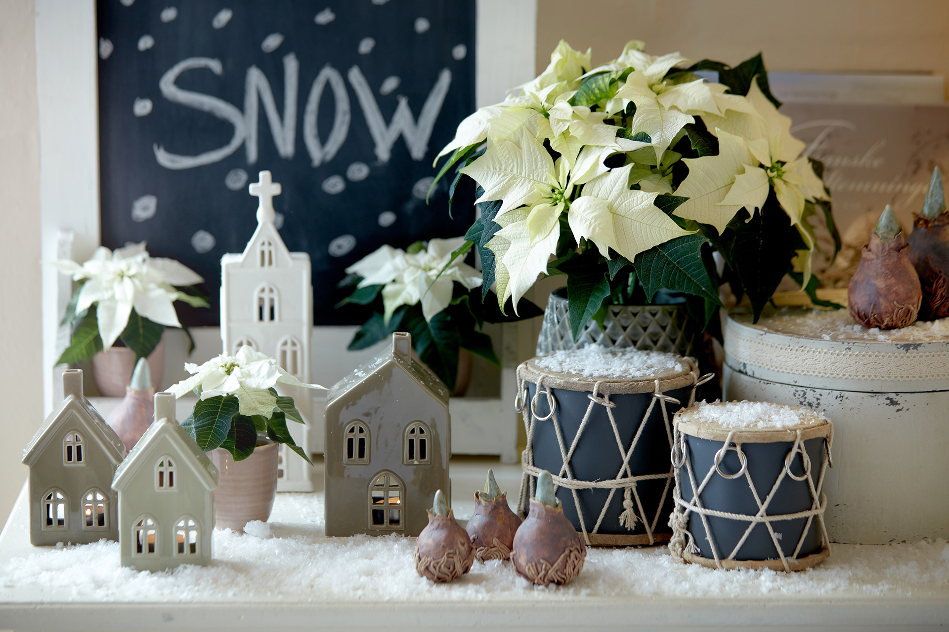 Verschneite Miniaturlandschaft