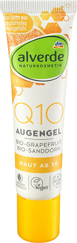 alverde NATURKOSMETIK Q10 Augengel Bio-Sanddorn Bio-Grapefruit