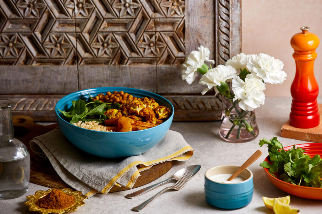 Buddha Bowl mit gebratenem Blumenkohl