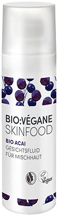 BIO:VÉGANE SKINFOOD BIO ACAI GESICHTSFLUID FÜR MISCHHAUT