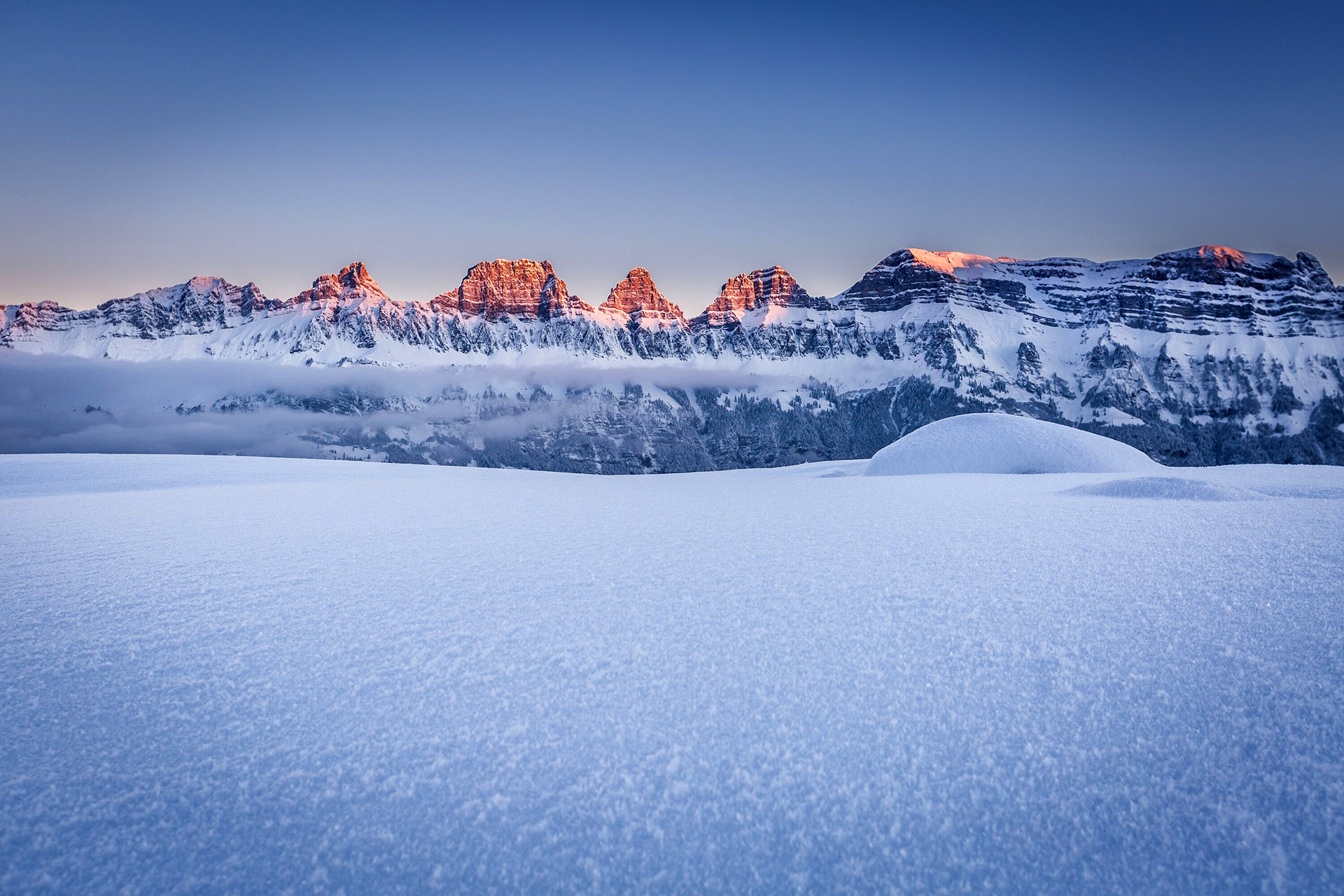 Den Schneeschuhtrail hebe ich mir für einen meiner nächsten Besuche am Flumserberg auf | Foto: Thomas Kessler Visuals