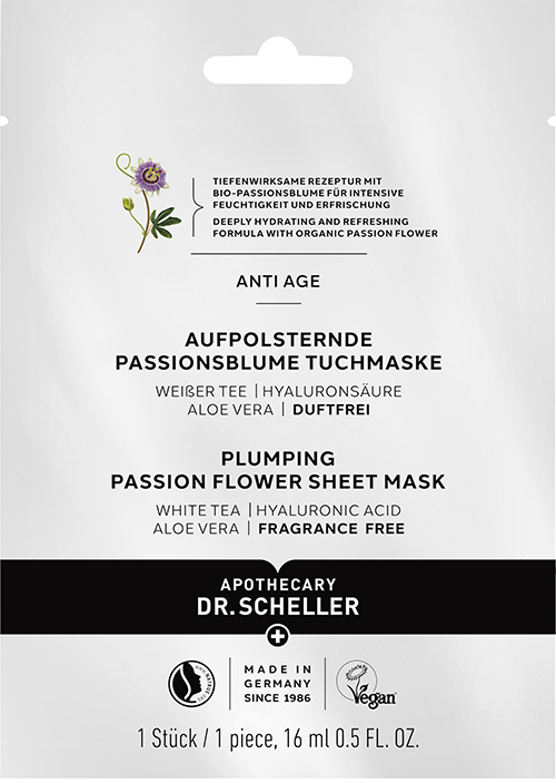 APOTHEKER DR. SCHELLER AUFPOLSTERNDE PASSIONSBLUME TUCHMASKE