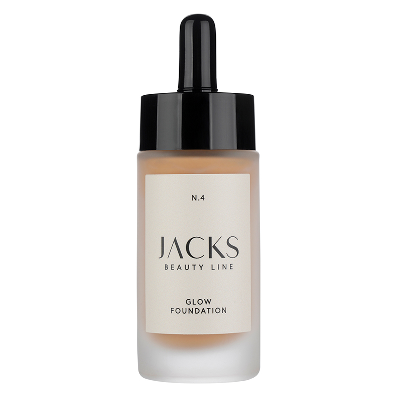 JACKS beauty line Glow Foundation N. 4 für mittlere oder leicht gebräunte Haut