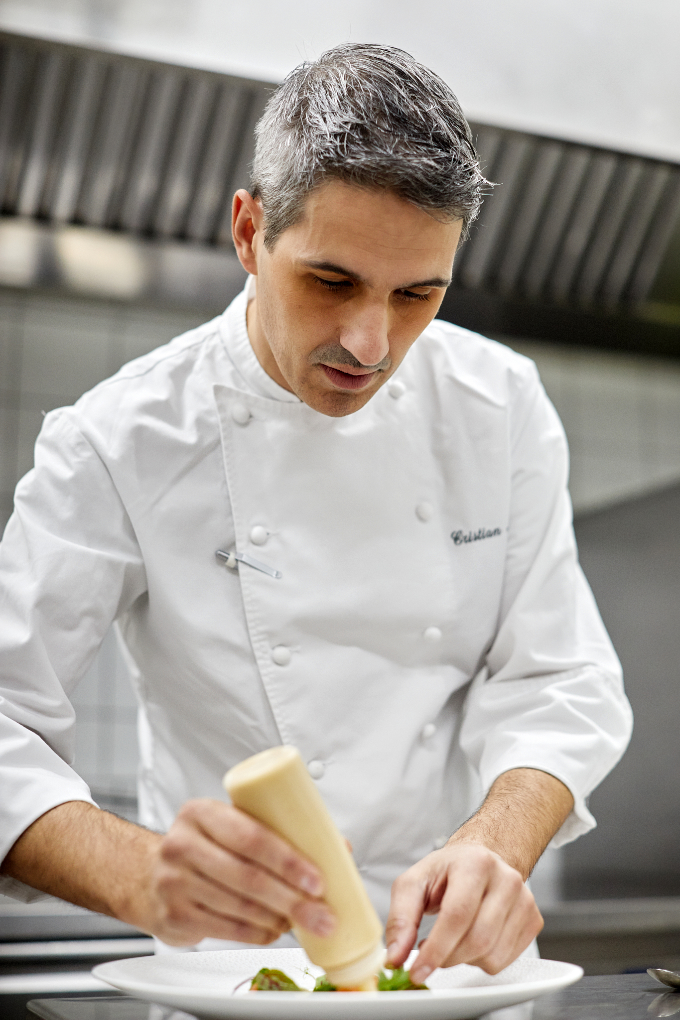 Cristian Moreschi in der Küche