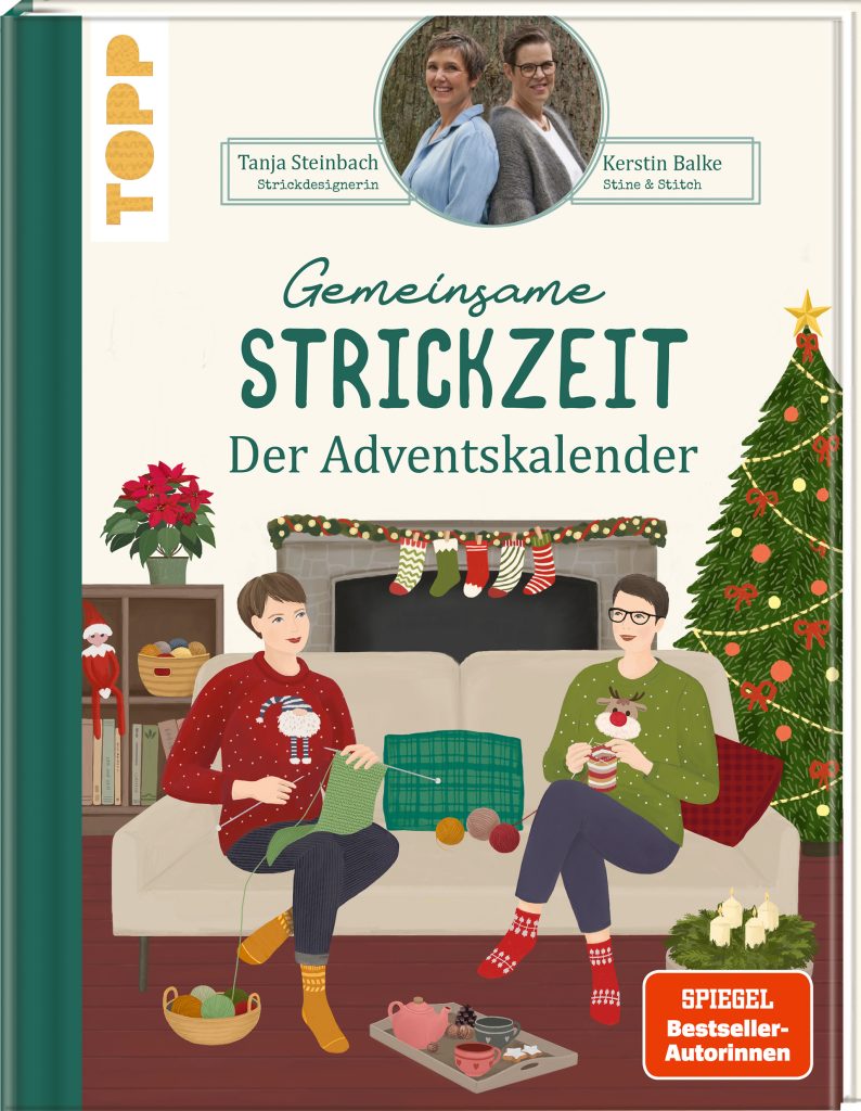 Gemeinsame Strickzeit. Der Adventskalender: Unser Strickbuch für die Weihnachtszeit (Cover)