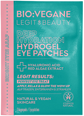 BIO:VEGANE LEGIT BEAUTY DEEP HYDRATION HYDROGEL EYE PATCHES